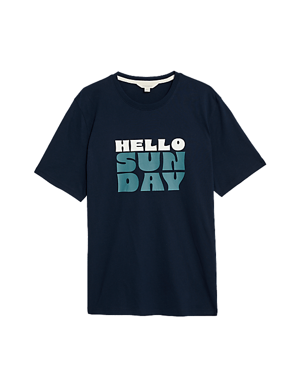 Pure Cotton Hello Sunday Loungewear Top