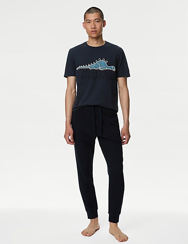 Pure Cotton Sleepasaurus Graphic Pyjama Top - CA