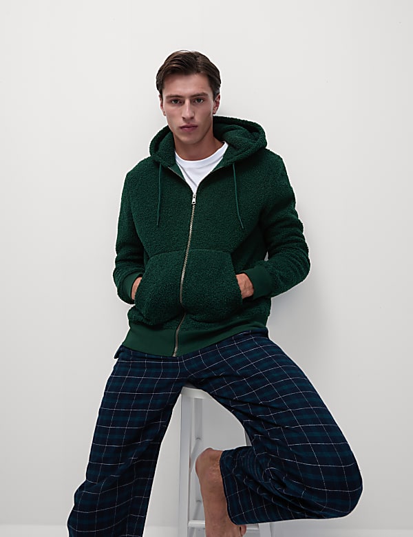 Borg Zip Up Hoodie
