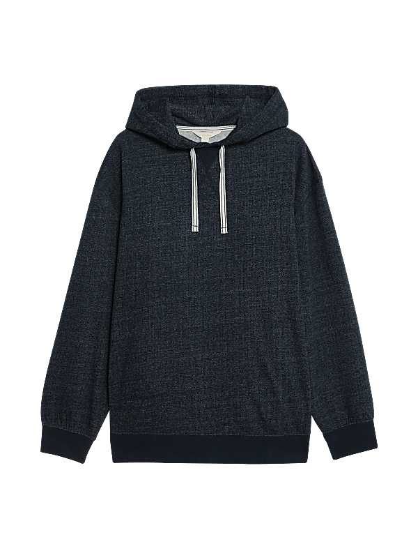 Pure Cotton Textured Hoodie