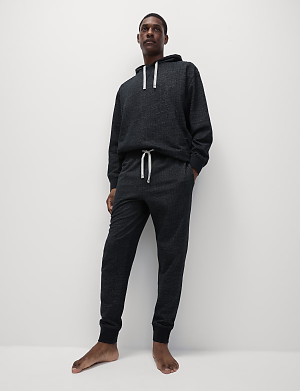 Pure Cotton Textured Joggers