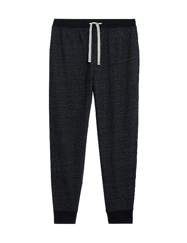 Pure Cotton Textured Joggers