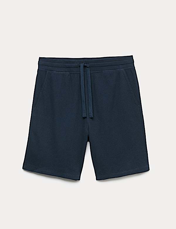 Pure Cotton Waffle Loungewear Shorts - SI