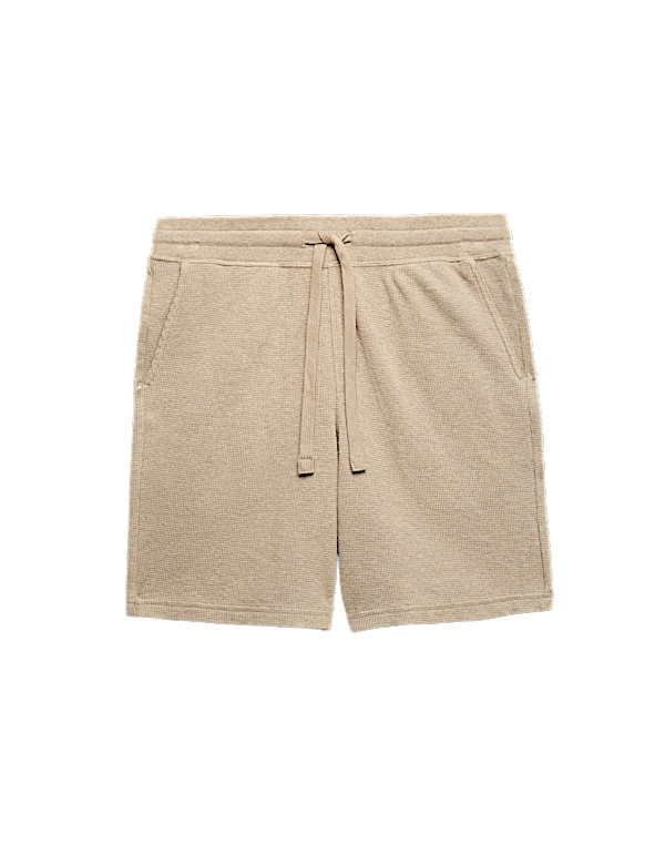 Pure Cotton Waffle Loungewear Shorts