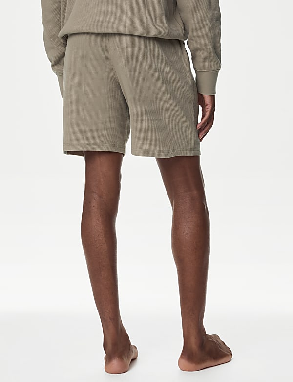 Pure Cotton Waffle Loungewear Shorts