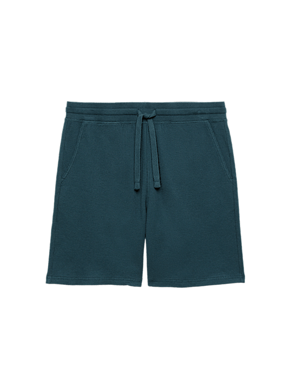 Pure Cotton Waffle Loungewear Shorts