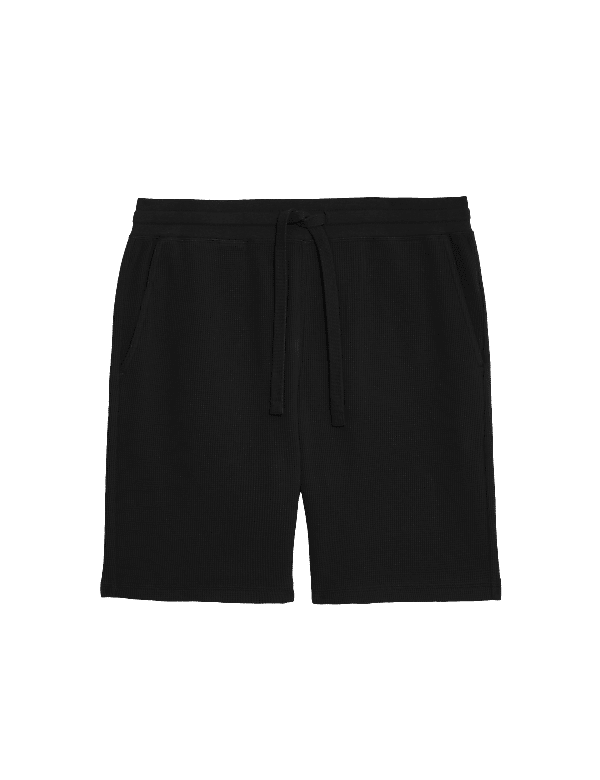 Pure Cotton Waffle Loungewear Shorts