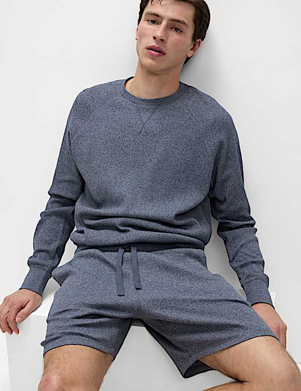 Pure Cotton Waffle Loungewear Shorts