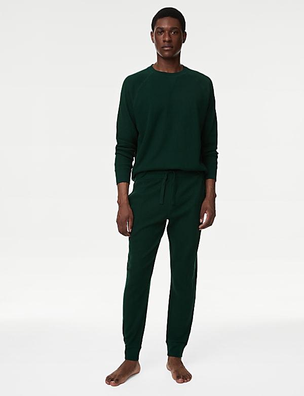 Pure Cotton Waffle Loungewear Bottoms