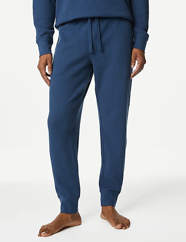 Pure Cotton Waffle Loungewear Bottoms