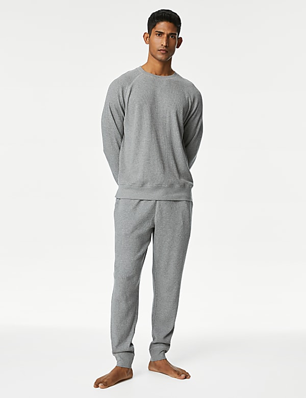 Pure Cotton Waffle Loungewear Bottoms
