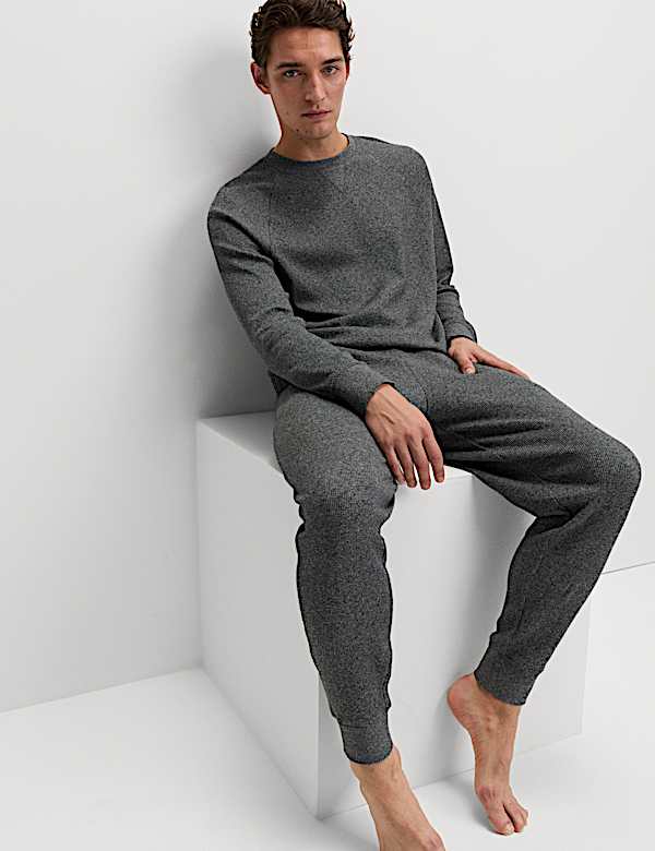 Pure Cotton Waffle Loungewear Bottoms