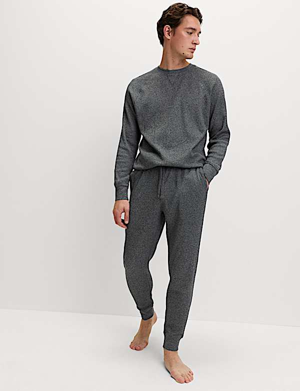 Pure Cotton Waffle Loungewear Bottoms