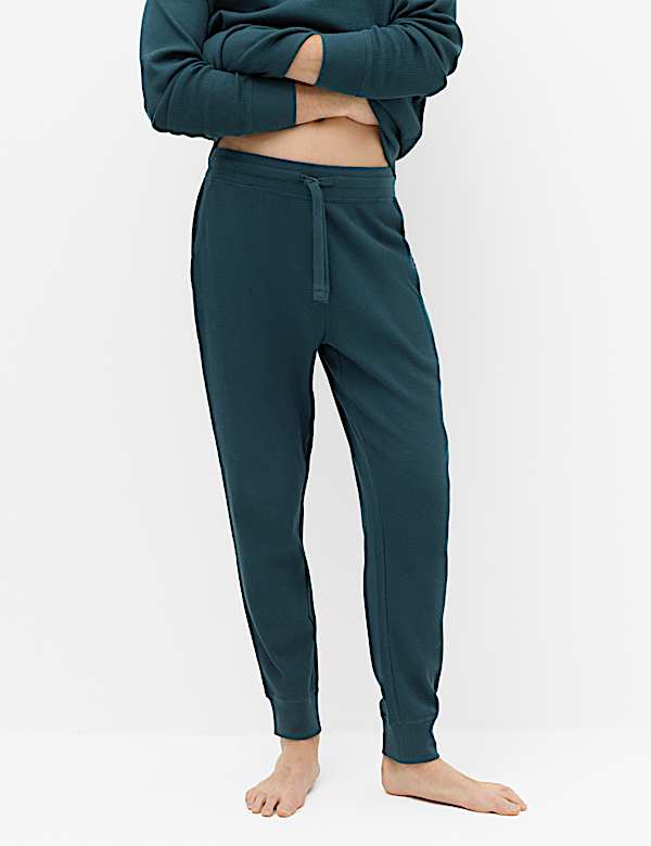 Pure Cotton Waffle Loungewear Bottoms