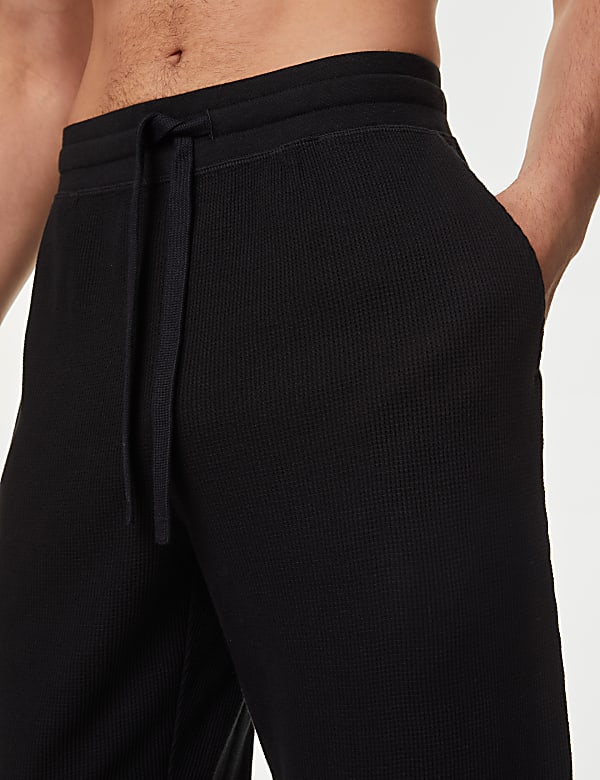 Pure Cotton Waffle Loungewear Bottoms