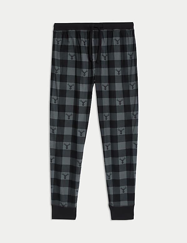Cosy Checked Jogger Bottoms  - ID