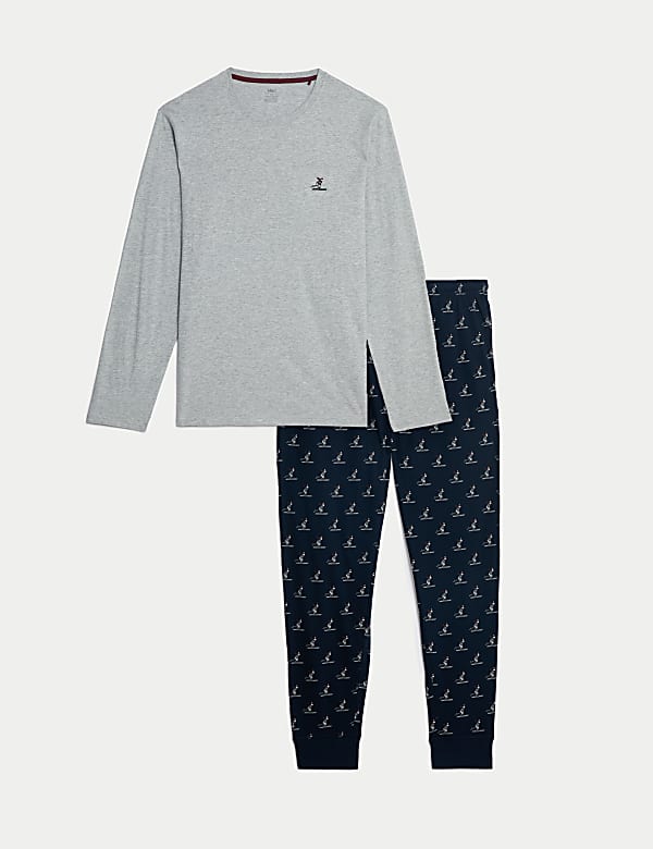 Pure Cotton Ski Print Pyjama Set - IL