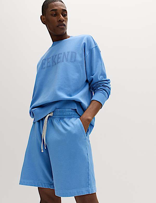 Cotton Rich Garment Wash Pyjama Shorts - RS