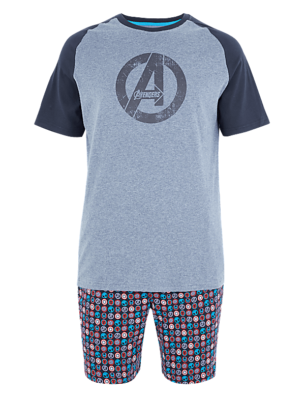 Cotton Marvel Avengers™ Logo Pyjama Set