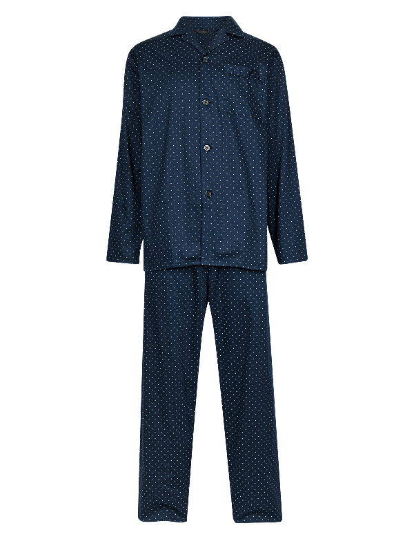 Pure Cotton Polka Dot Pyjama Set