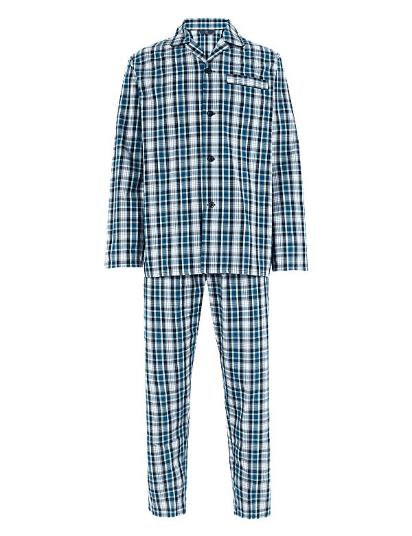 Pure Cotton Checked Pyjama Set