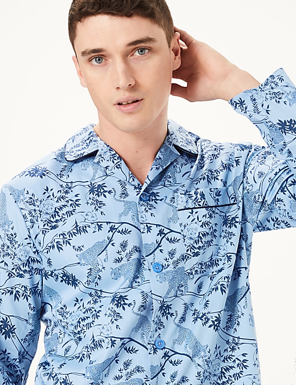 Pure Cotton Jungle Print Pyjama Set