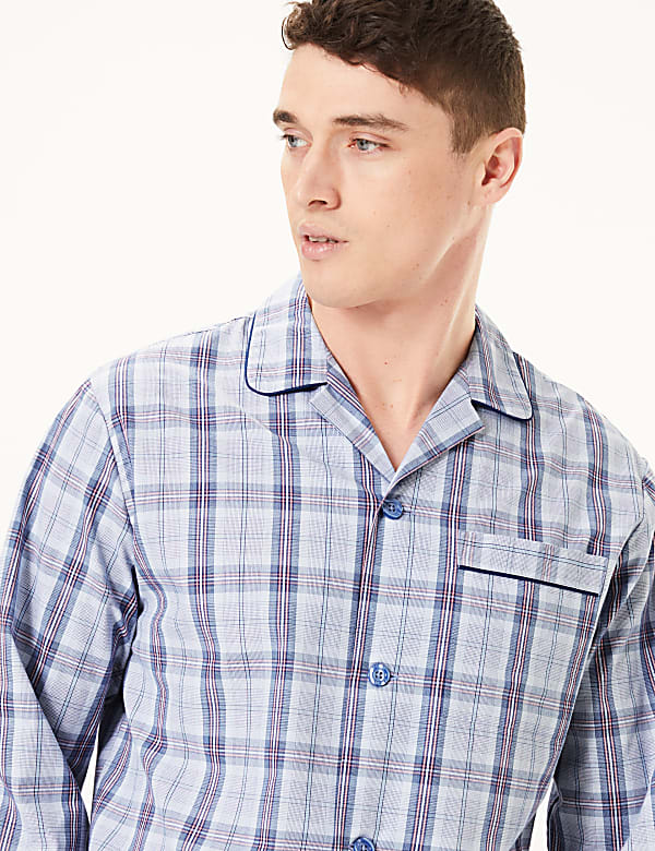 Pure Cotton Checked Pyjama Set