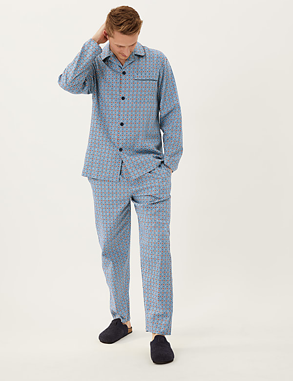 Pure Cotton Mosaic Print Pyjama Set