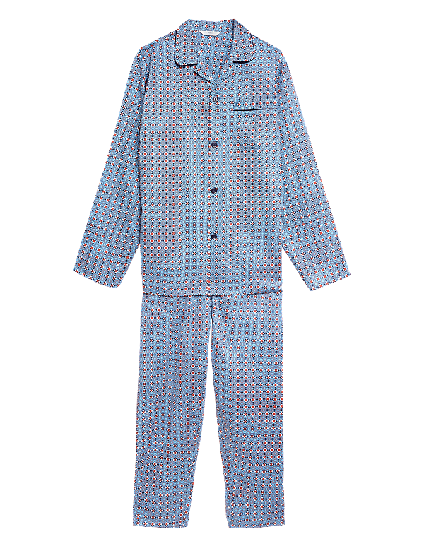 Pure Cotton Mosaic Print Pyjama Set