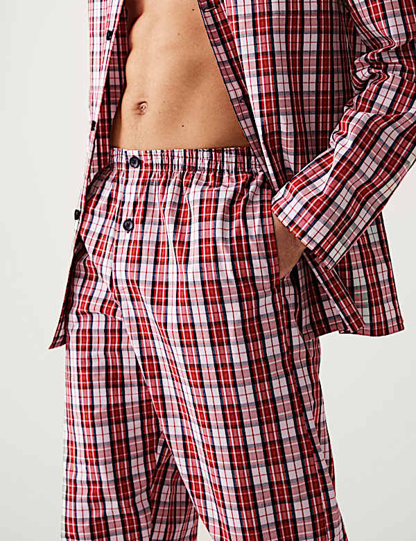 Pure Cotton Checked Pyjama Set