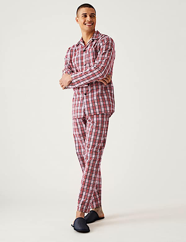 Pure Cotton Checked Pyjama Set