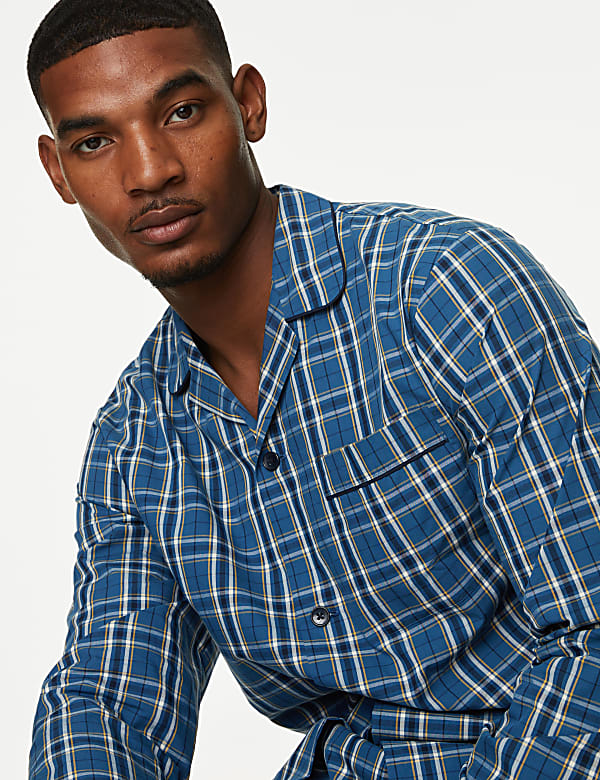 Pure Cotton Checked Pyjama Set