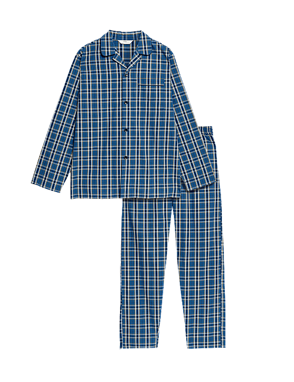 Pure Cotton Checked Pyjama Set