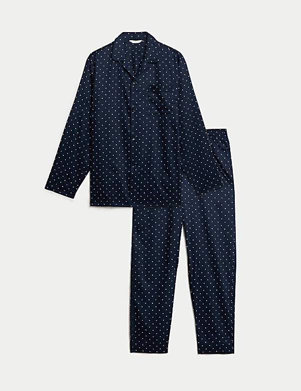 Pure Cotton Polka Dot Pyjama Set NAVY MIX Pyjamas M S CA