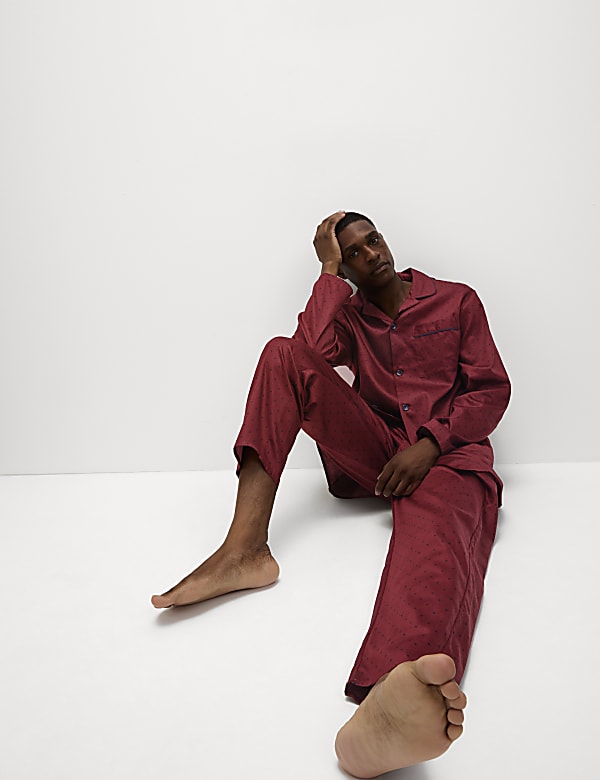 Pure Cotton Polka Dot Pyjama Set