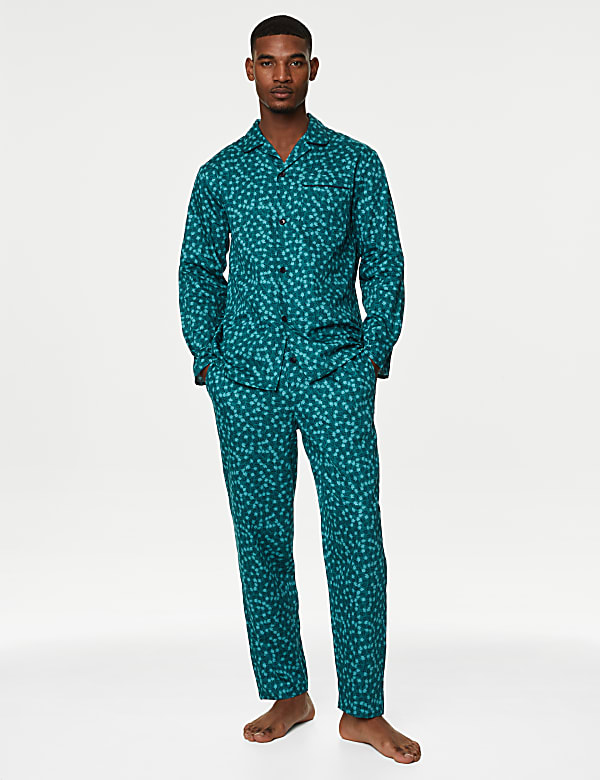 Buy Pure Cotton Floral Pyjama Set at Marks Spencer