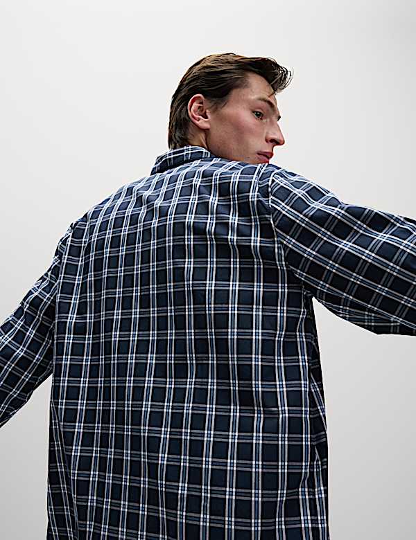 Pure Cotton Checked Pyjama Set