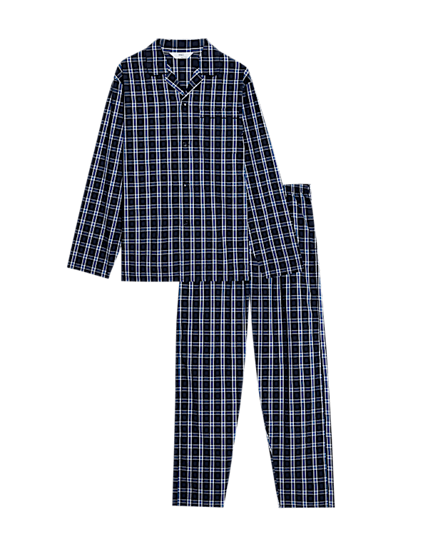 Pure Cotton Checked Pyjama Set
