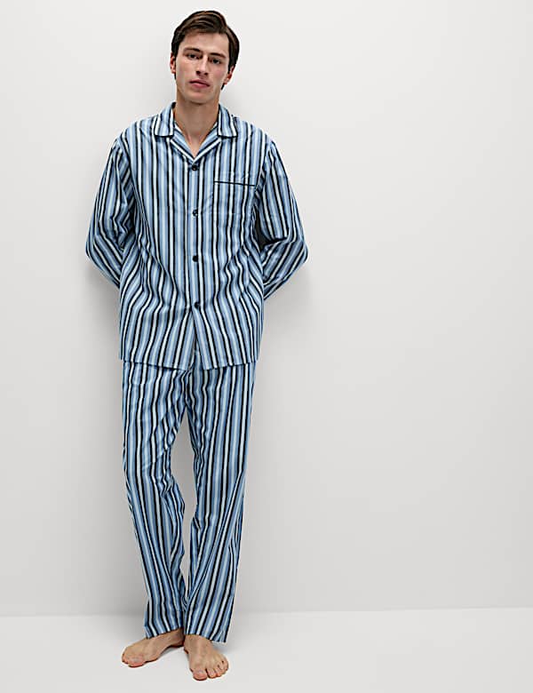Pure Cotton Striped Pyjama Set - RS