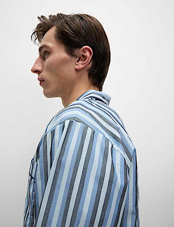 Pure Cotton Striped Pyjama Set - RS