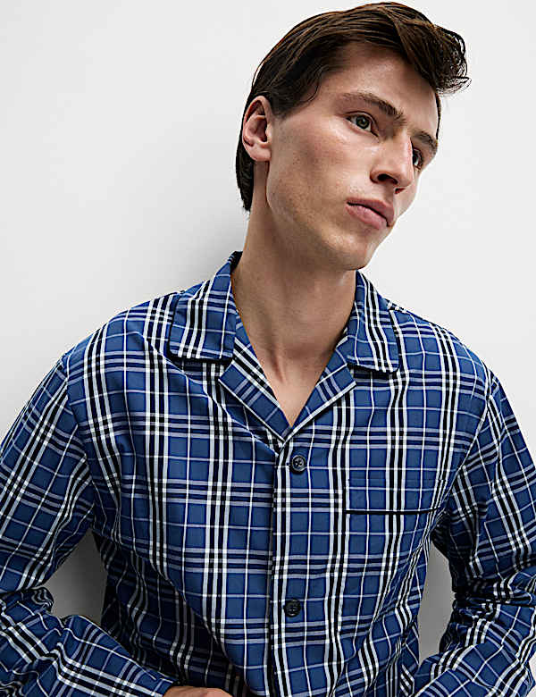 Pure Cotton Checked Pyjama Set