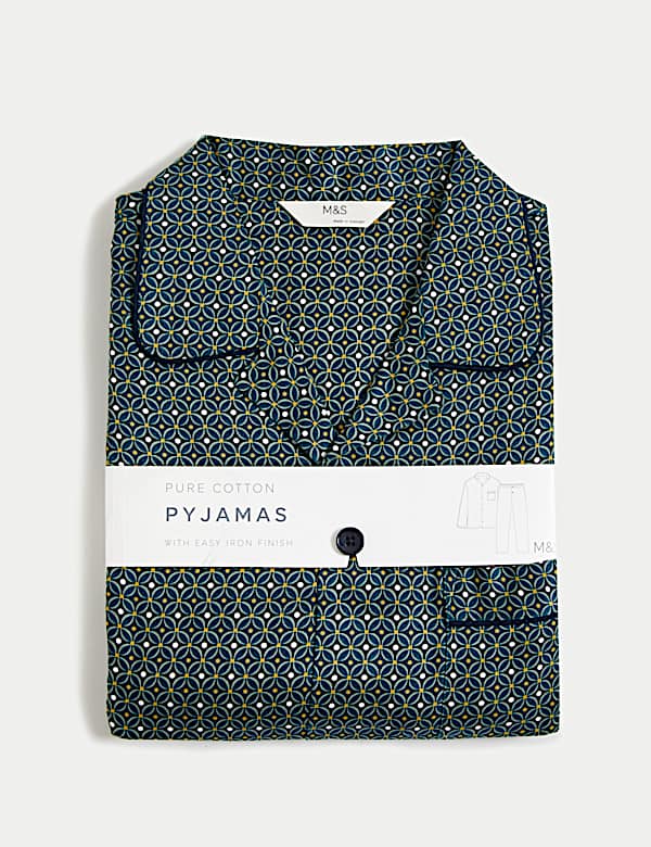 Pure Cotton Geometric Pyjama Set