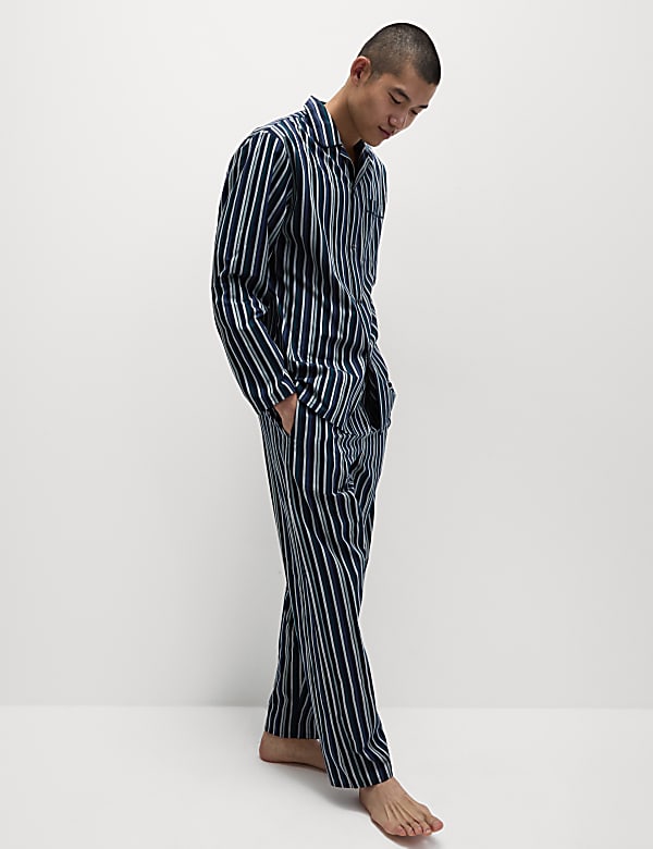 Pure Cotton Striped Pyjama Set