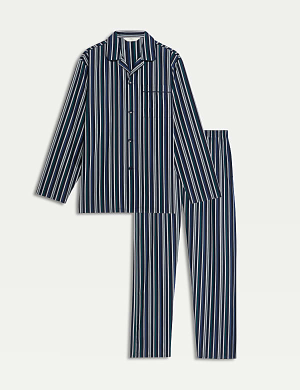 Pure Cotton Striped Pyjama Set - DE