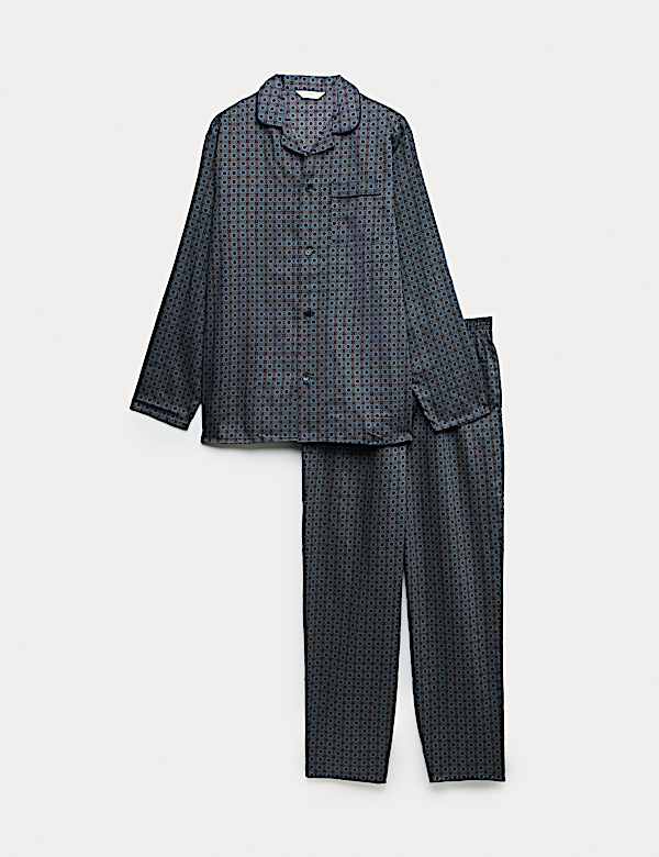Pure Cotton Mosaic Print Pyjama Set - JE