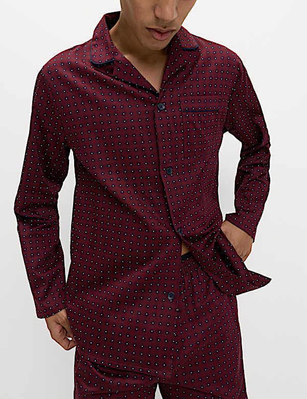 Pure Cotton Foulard Print Pyjama Set