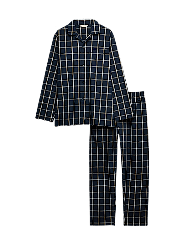 Pure Cotton Checked Pyjama Set