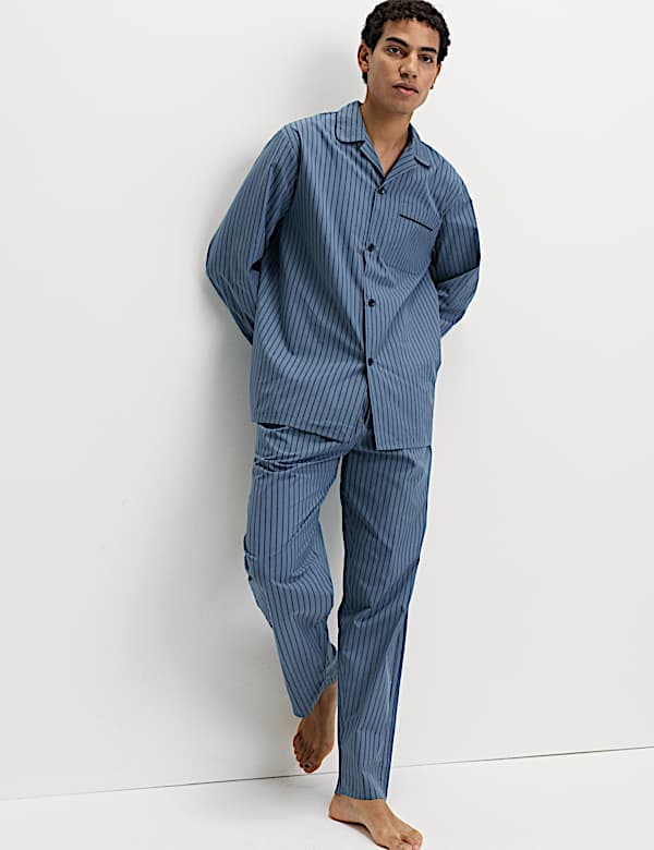 Pure Cotton Striped Pyjama Set - JE
