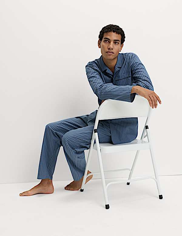 Pure Cotton Striped Pyjama Set