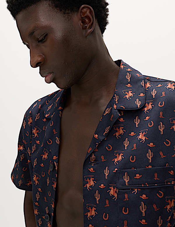 Pijama 100 % algod&oacute;n con estampado de cowboy - ES